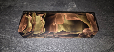 Black Copper-Brass Mesh Stripes 